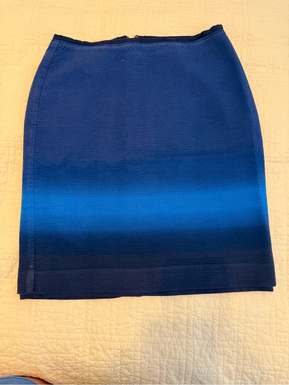 LOFT Blue Ombre Pencil Skirt - Women's Classic Style